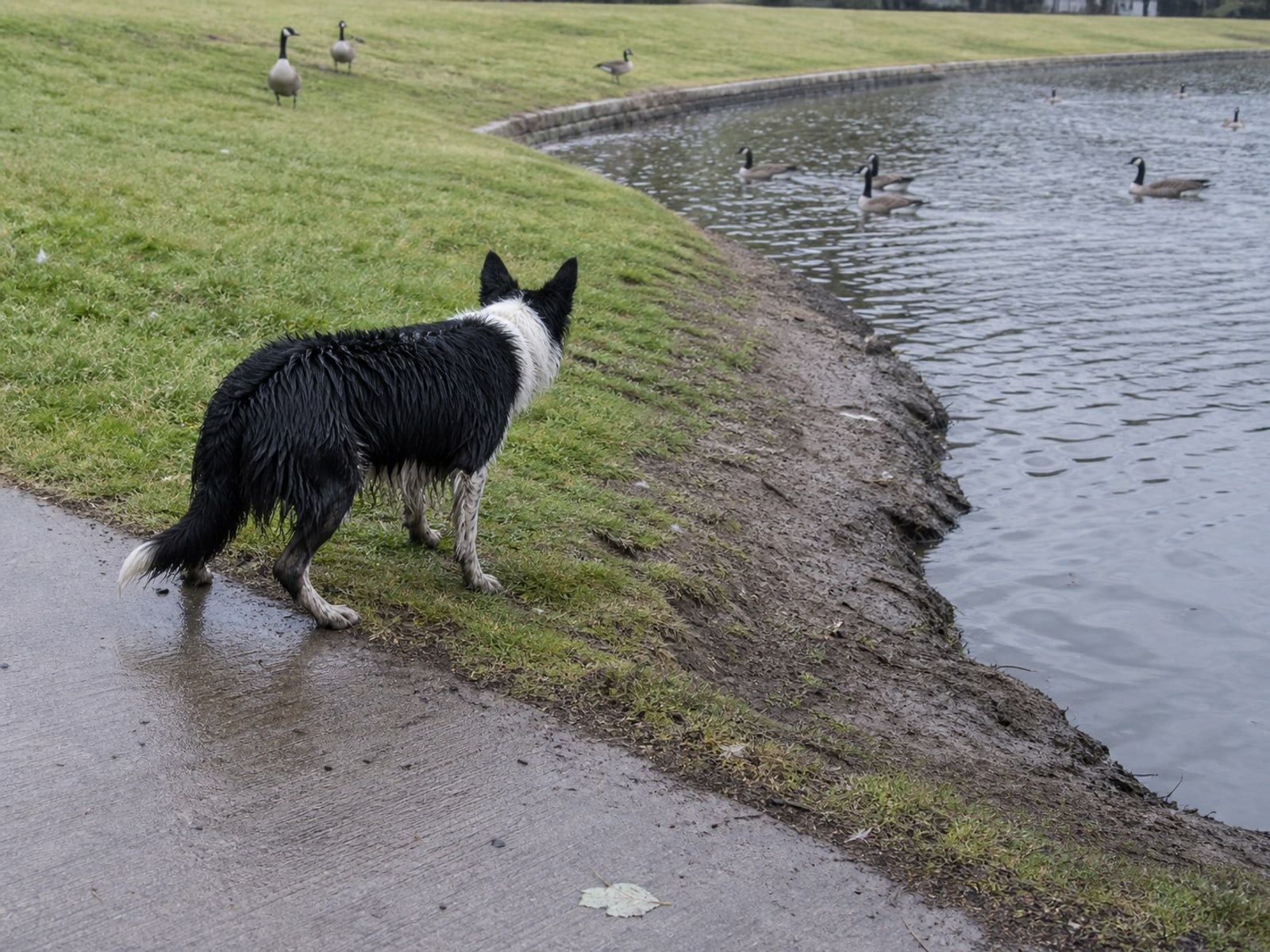 Maintained ground in Southington, CT holding clear of Canada geese after repeat visits